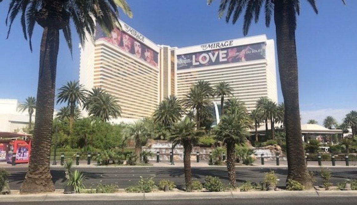 The Mirage Casino and Hotel in Las Vegas during the daytime.