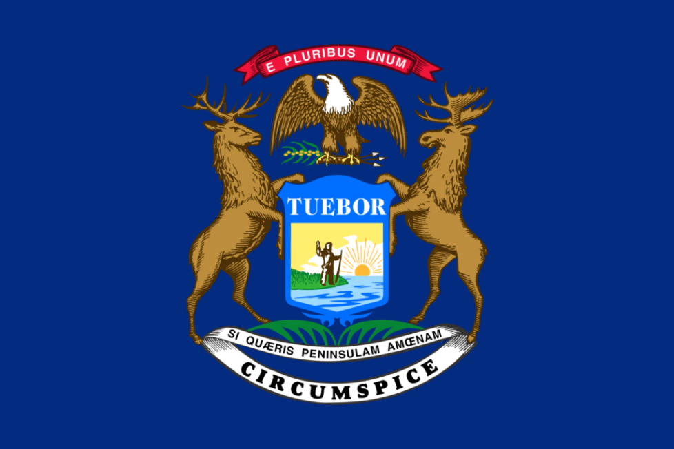 State flag of Michigan.