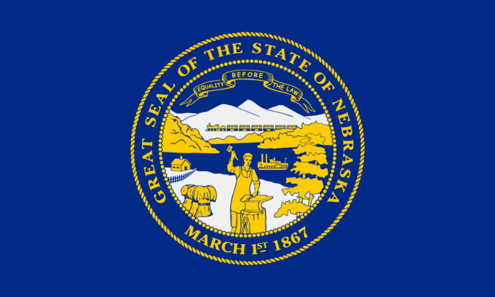 Nebraska state flag.