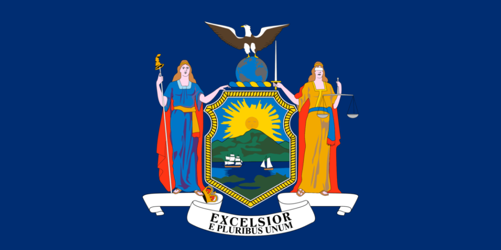 New York State flag.