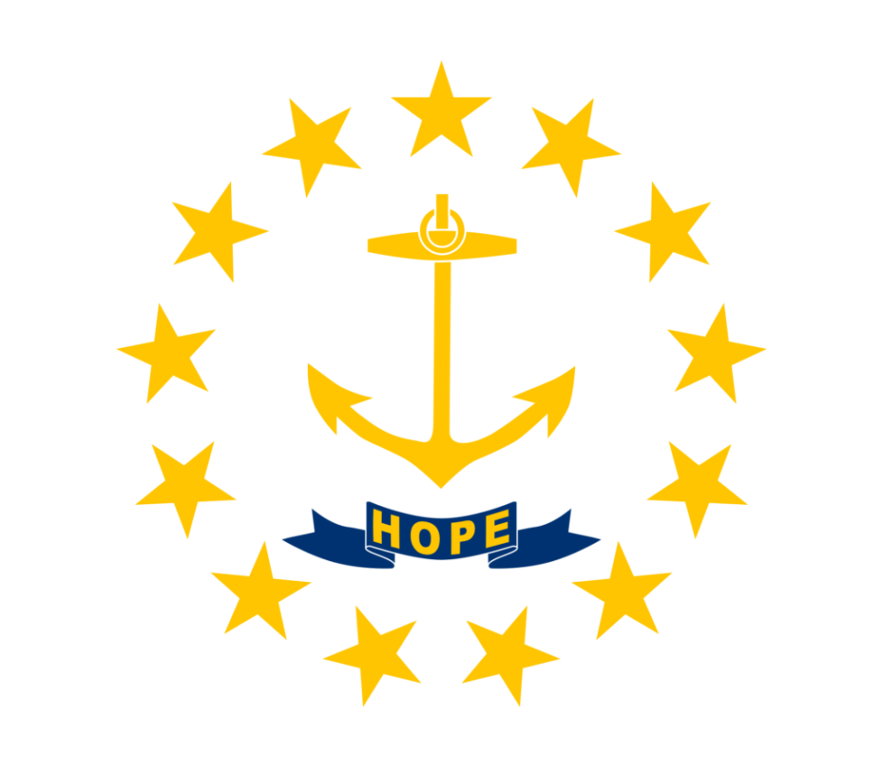 Rhode Island state flag.