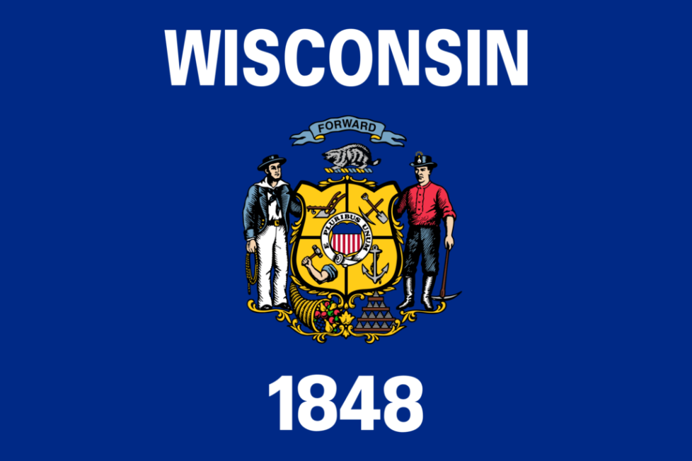 Wisconsin state flag.
